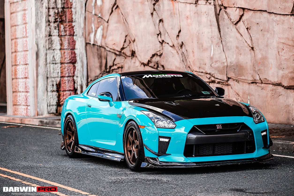 2017-2022 Nissan GTR R35 EBA BKSS Style Carbon Fiber Front Canards - DarwinPRO Aerodynamics