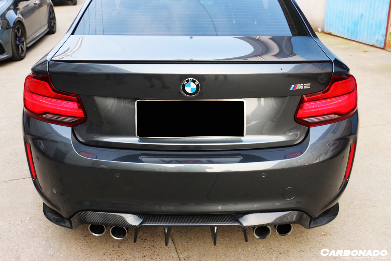 2016-2020 BMW M2 F87 VRS Style Carbon FIber Rear Lip - Carbonado