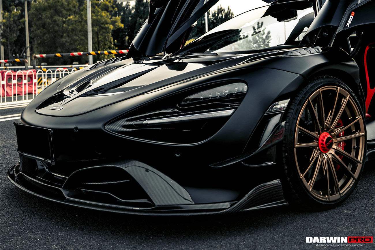 2017-2021 McLaren 720s Se²NWB Style Carbon Fiber Front Lip - DarwinPRO Aerodynamics