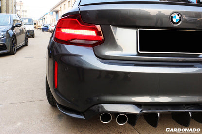 2016-2020 BMW M2 F87 VRS Style Carbon FIber Rear Lip - Carbonado