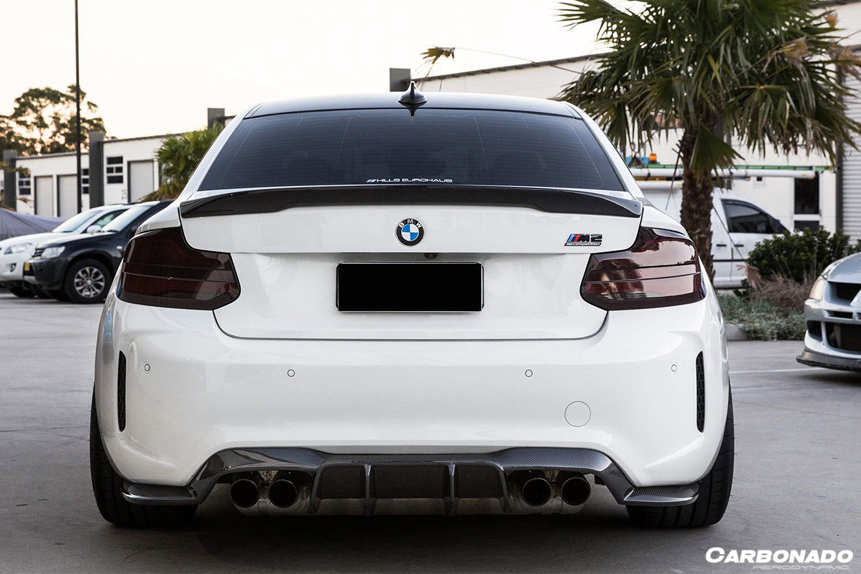 2016-2020 BMW M2 F87 VRS Style Carbon FIber Rear Lip - Carbonado