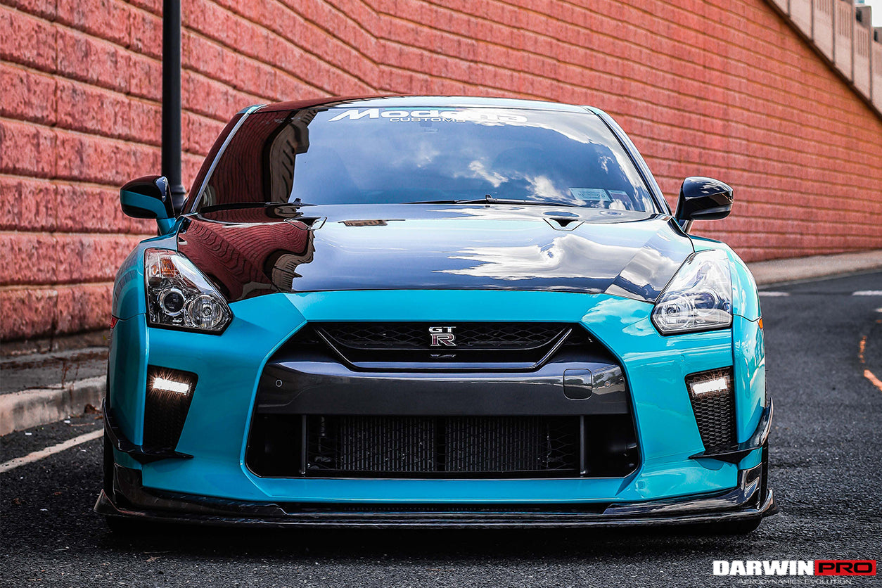 2017-2022 Nissan GTR R35 EBA BKSS Style Carbon Fiber Front Lip - DarwinPRO Aerodynamics