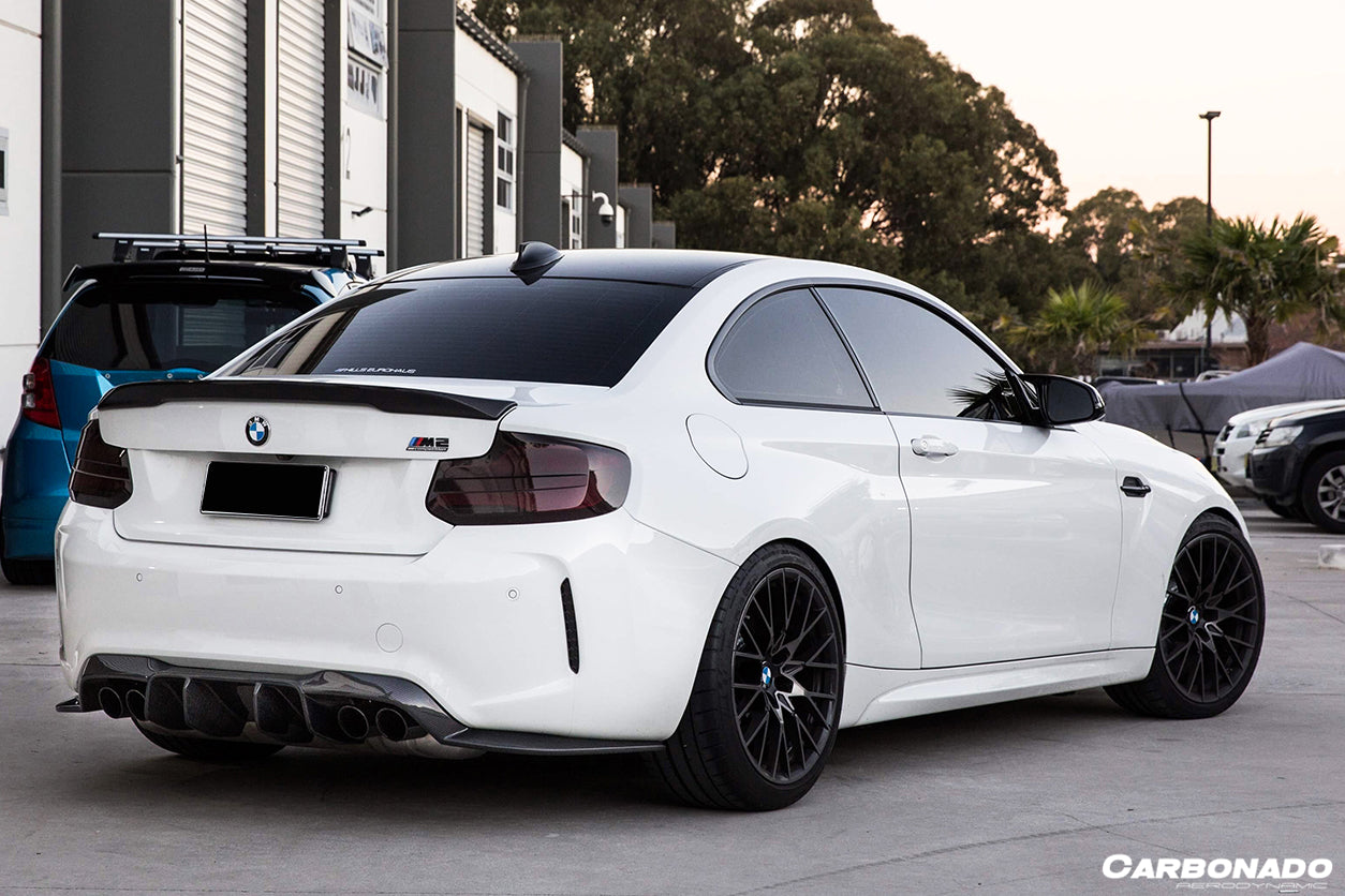 2016-2020 BMW M2 F87 VRS Style Carbon FIber Rear Lip - Carbonado