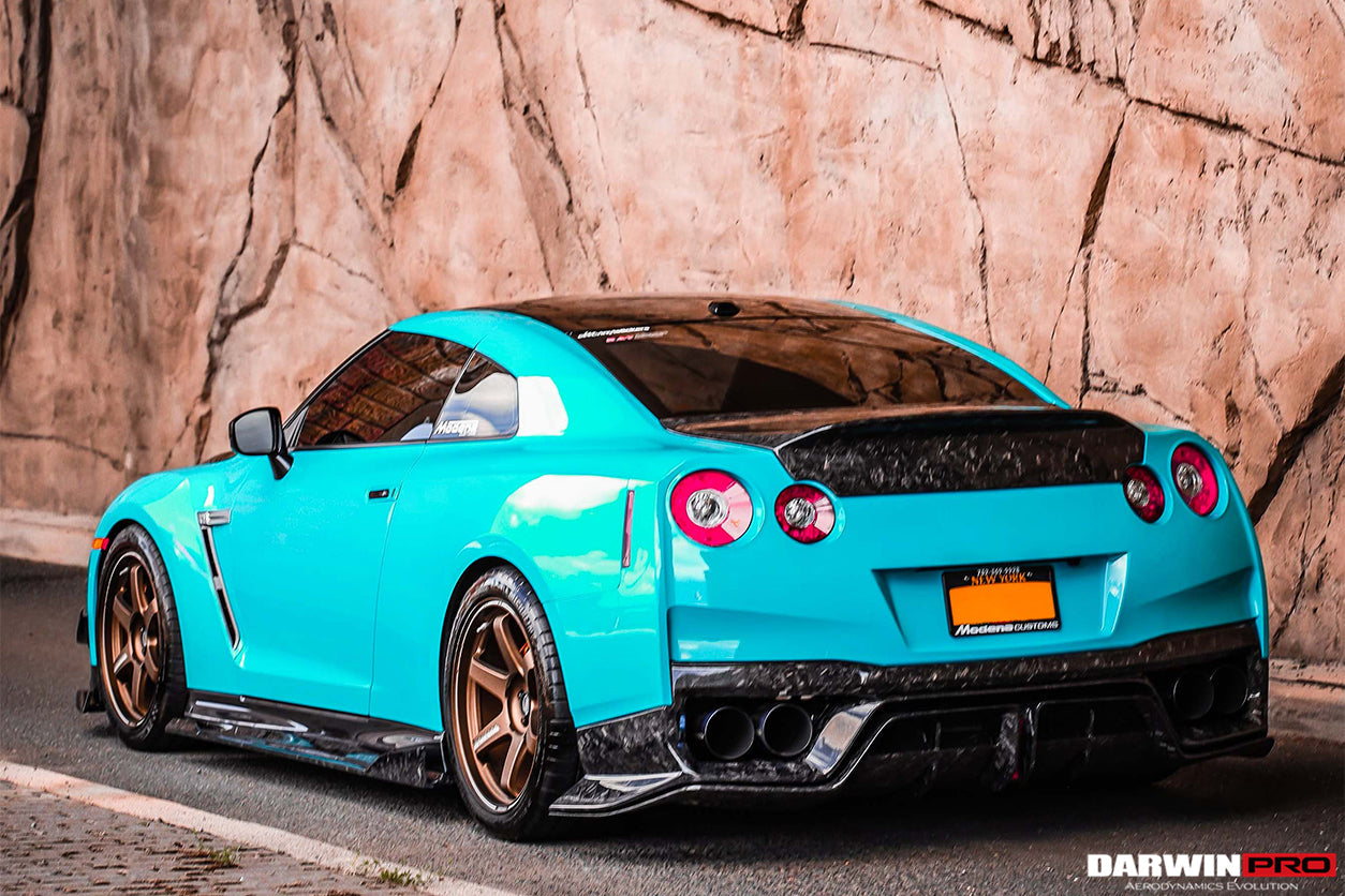 2008-2022 Nissan GTR R35 EBA BKSS Style Carbon Fiber Side Skirts - DarwinPRO Aerodynamics