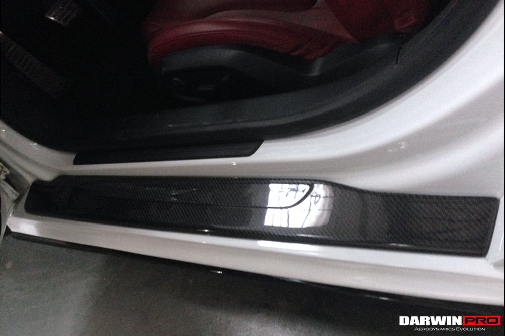 2006-2015 Audi R8 Coupe/Spyder P Style Carbon Fiber Door Sills Steps Cover - DarwinPRO Aerodynamics