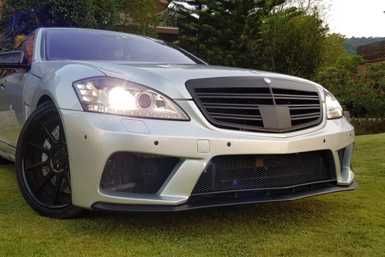 2007-2013 Mercedes Benz W221 S Class BK Style Front Bumper - Carbonado