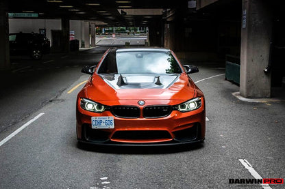 2014-2020 BMW M3/M4 IMP Performance Partial Carbon Fiber Hood - DarwinPRO Aerodynamics