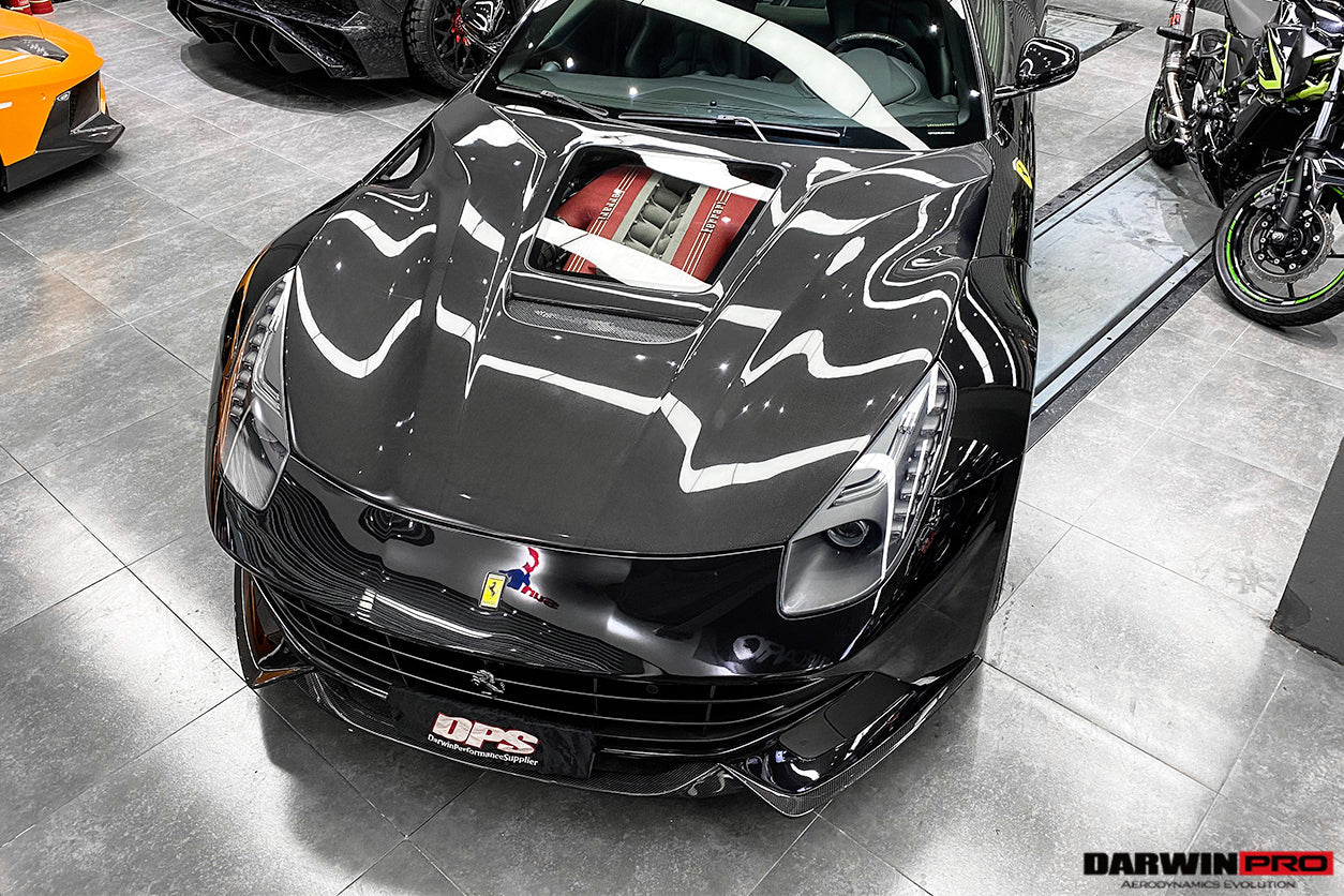 2012-2017 Ferrari F12 Berlinetta IMP Performance Carbon Fiber Hood - DarwinPRO Aerodynamics