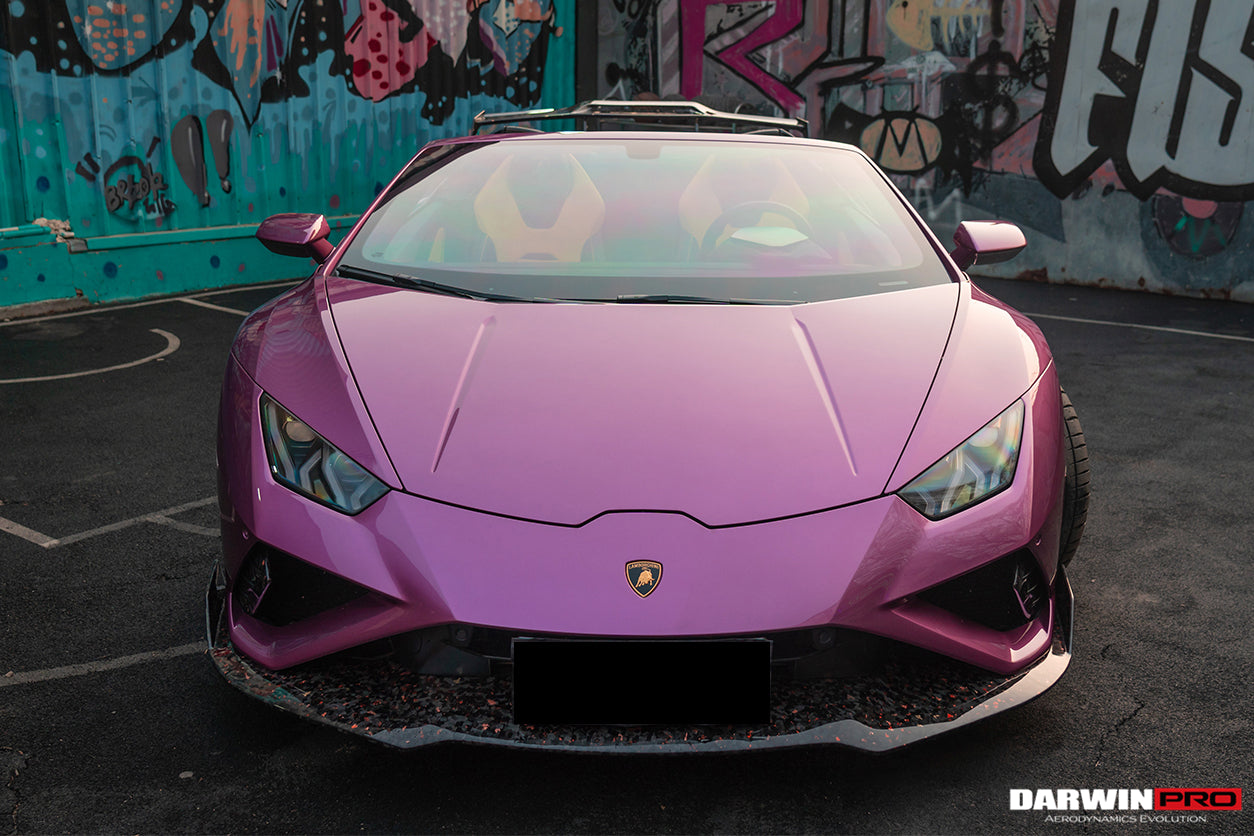 2019-2022 Lamborghini Huracan EVO RWD OD Style Carbon Fiber Front Lip - DarwinPRO Aerodynamics