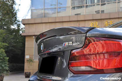 2016-2020 BMW 2 Series M2/M2C F87 F22 VRS Style Trunk Spoiler - Carbonado