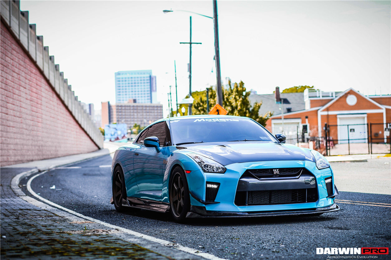 2017-2022 Nissan GTR R35 EBA BKSS Style Carbon Fiber Front Canards - DarwinPRO Aerodynamics