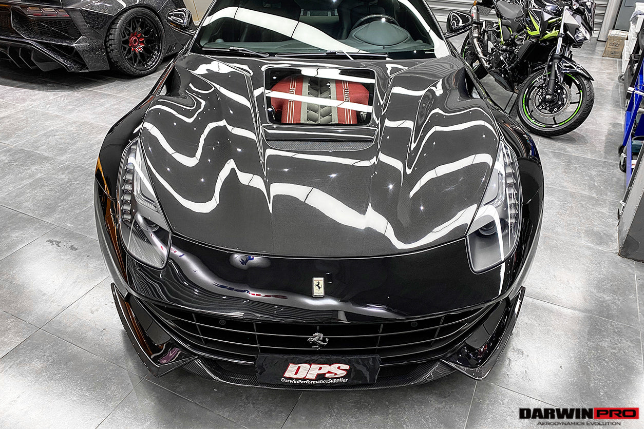 2012-2017 Ferrari F12 Berlinetta IMP Performance Carbon Fiber Hood - DarwinPRO Aerodynamics