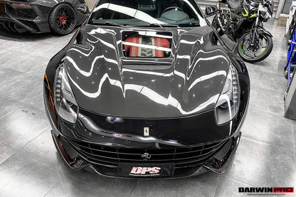 2012-2017 Ferrari F12 Berlinetta IMP Performance Carbon Fiber Hood - DarwinPRO Aerodynamics