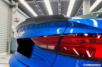 2013-2020 Audi S3/ A3 /RS3 Sedan RW Style Carbon Fiber Trunk Spoiler - Carbonado