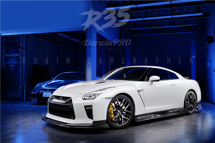 2008-2022 Nissan GTR R35 EBA BKSS Style Carbon Fiber Side Skirts - DarwinPRO Aerodynamics