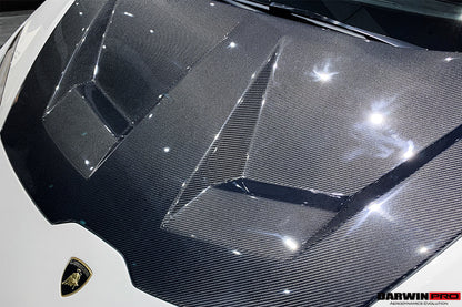 2015-2021 Lamborghini Huracan LP610/LP580/EVO BKSS Style Carbon Fiber Hood - DarwinPRO Aerodynamics