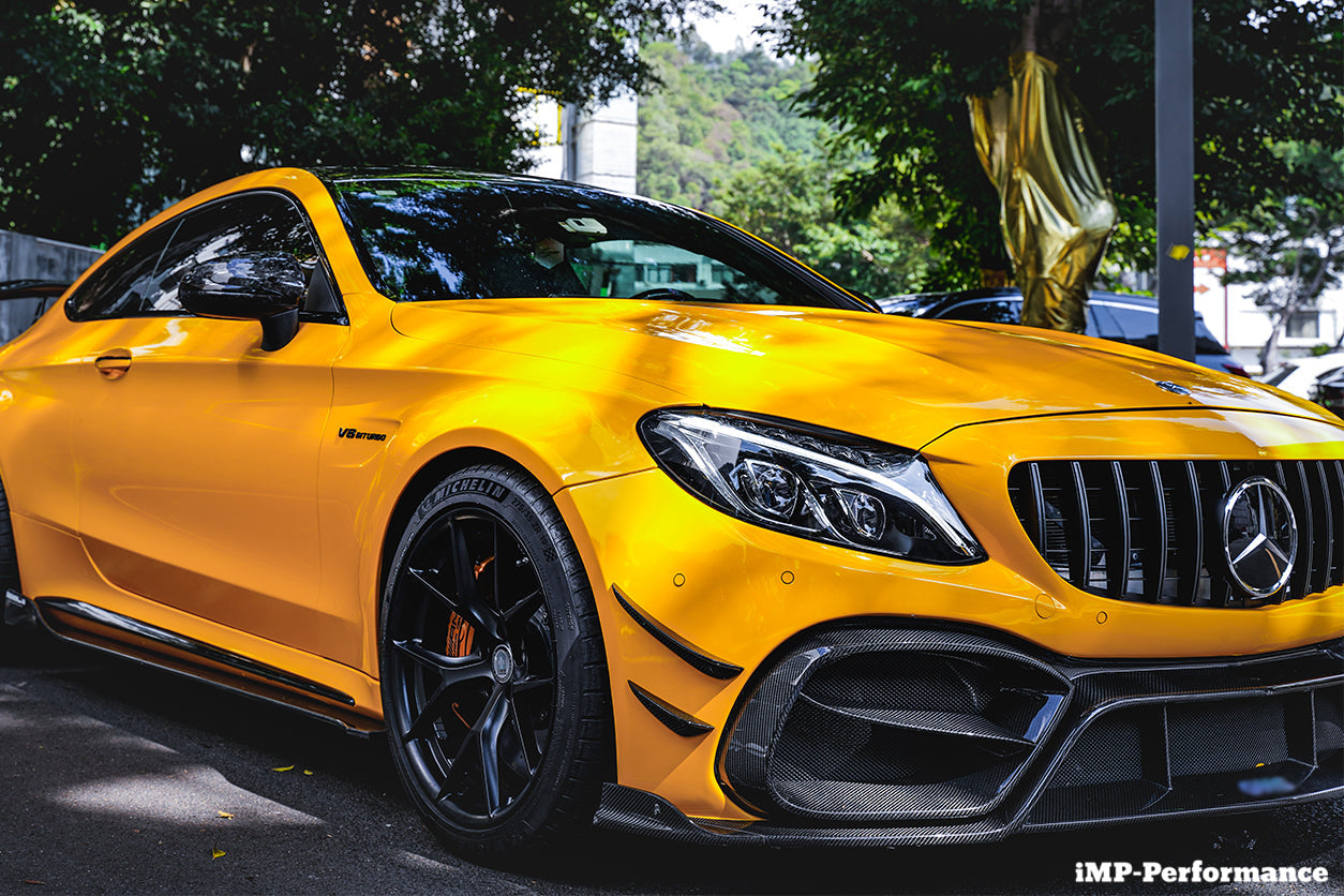 2015-2018 Mercedes Benz W205 C63/S AMG Coupe IMP Performance Partial Carbon Fiber Full Body Kit - DarwinPRO Aerodynamics