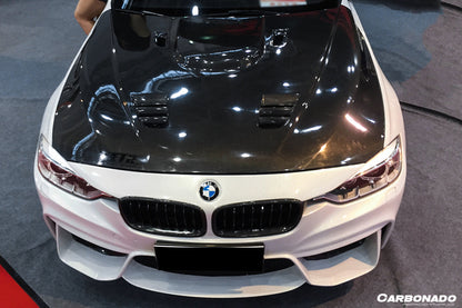 2013-2019 BMW 3 Series F30 F35 RZ Style Carbon Fiber Hood - Carbonado