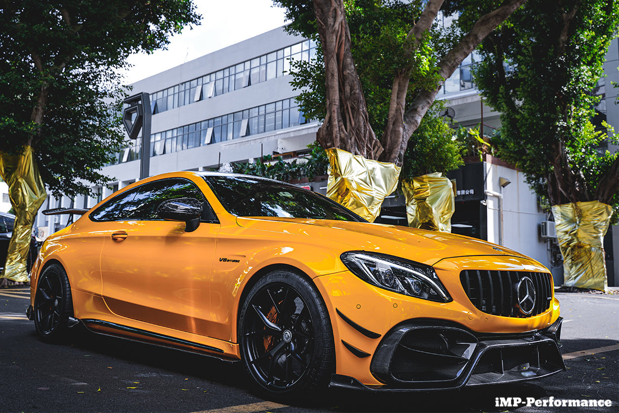 2015-2018 Mercedes Benz W205 C63/S AMG Coupe IMP Performance Partial Carbon Fiber Full Body Kit - DarwinPRO Aerodynamics