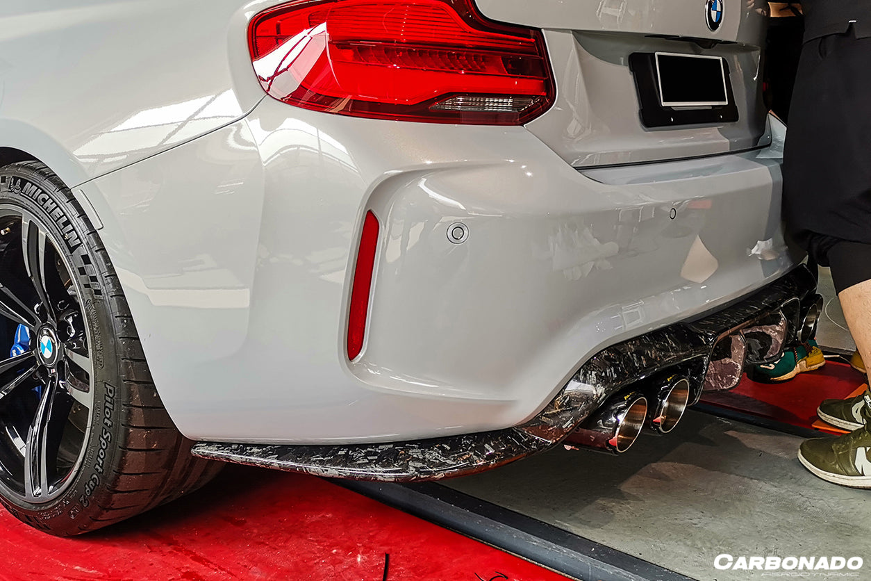 2016-2020 BMW M2 F87 VRS Style Carbon FIber Rear Lip - Carbonado
