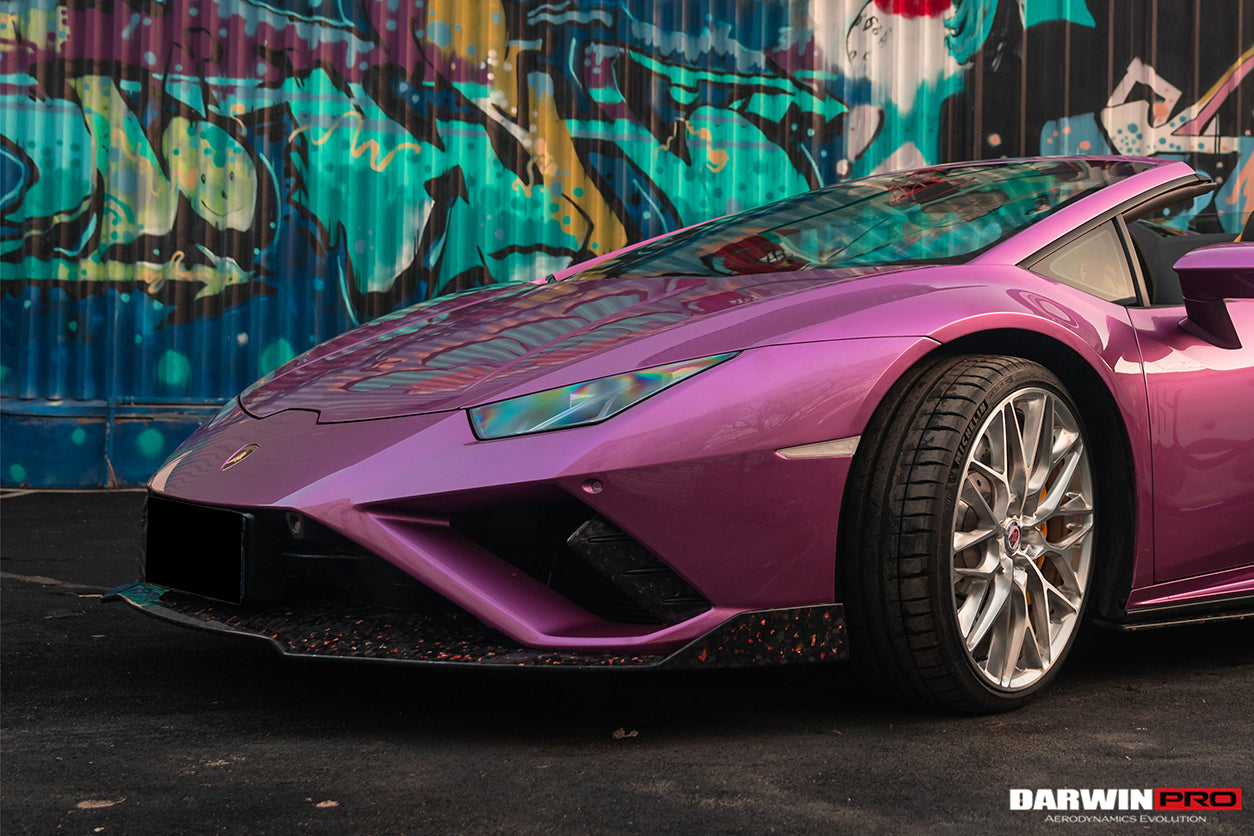 2019-2022 Lamborghini Huracan EVO RWD OD Style Carbon Fiber Front Lip - DarwinPRO Aerodynamics
