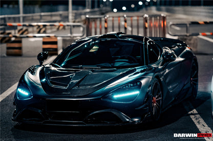 2017-2021 McLaren 720s Se²NWB Style Carbon Fiber Front Lip - DarwinPRO Aerodynamics