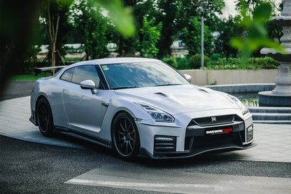 2008-2016 Nissan GTR R35 CBA/DBA Ver17 NSM Style Partial Carbon Fiber Front Bumper - DarwinPRO Aerodynamics