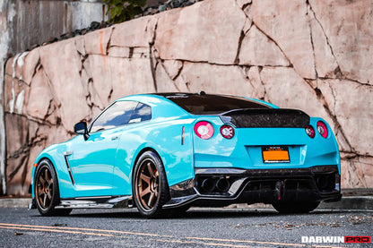 2008-2022 Nissan GTR R35 EBA BKSS Style Carbon Fiber Side Skirts - DarwinPRO Aerodynamics