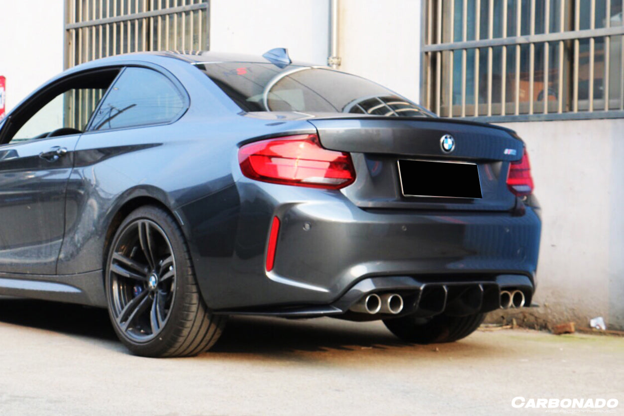2016-2020 BMW M2 F87 VRS Style Carbon FIber Rear Lip - Carbonado