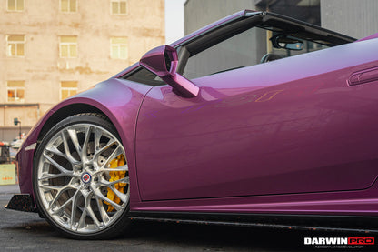 2019-2022 Lamborghini Huracan EVO OD Style Dry Carbon Side Skirts - DarwinPRO Aerodynamics
