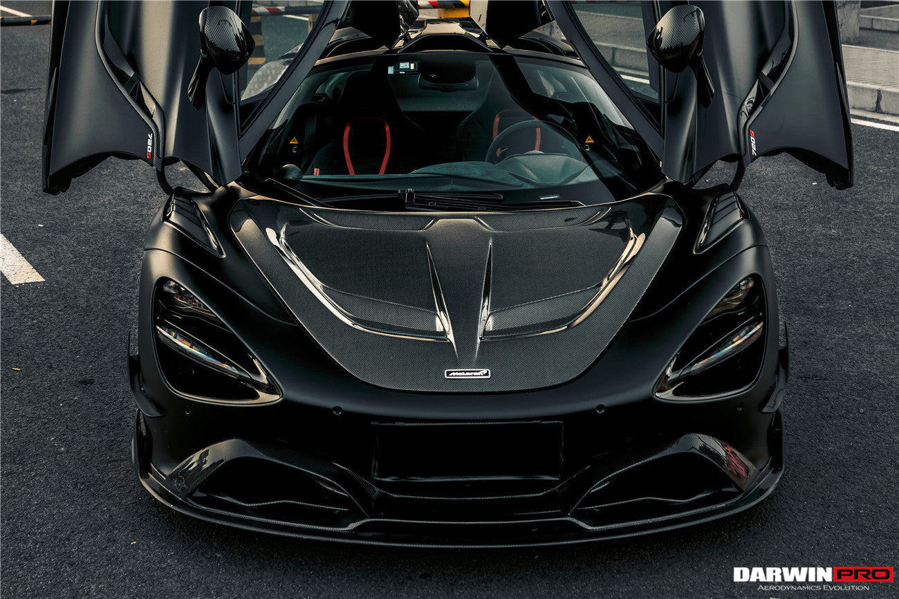 2017-2021 McLaren 720s Se²NWB Style Carbon Fiber Front Lip - DarwinPRO Aerodynamics