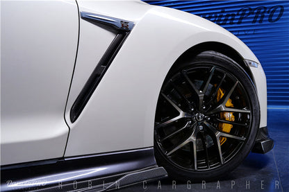 2008-2022 Nissan GTR R35 EBA BKSS Style Carbon Fiber Side Skirts - DarwinPRO Aerodynamics