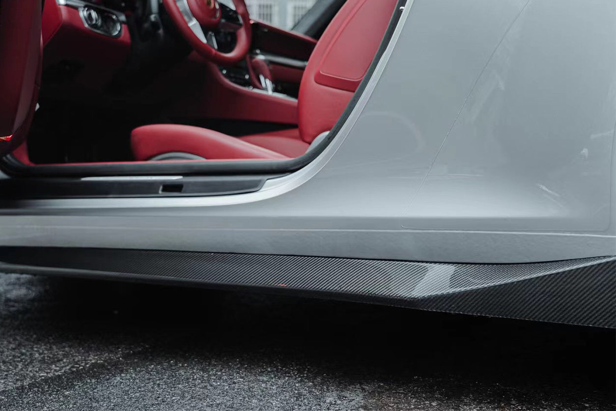 2016-2019 Porsche 911 991.2 Carrera/Targa/S/4S/GTS OD Style Side Skirts - Carbonado