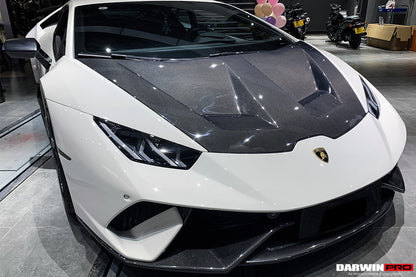 2015-2021 Lamborghini Huracan LP610/LP580/EVO BKSS Style Carbon Fiber Hood - DarwinPRO Aerodynamics