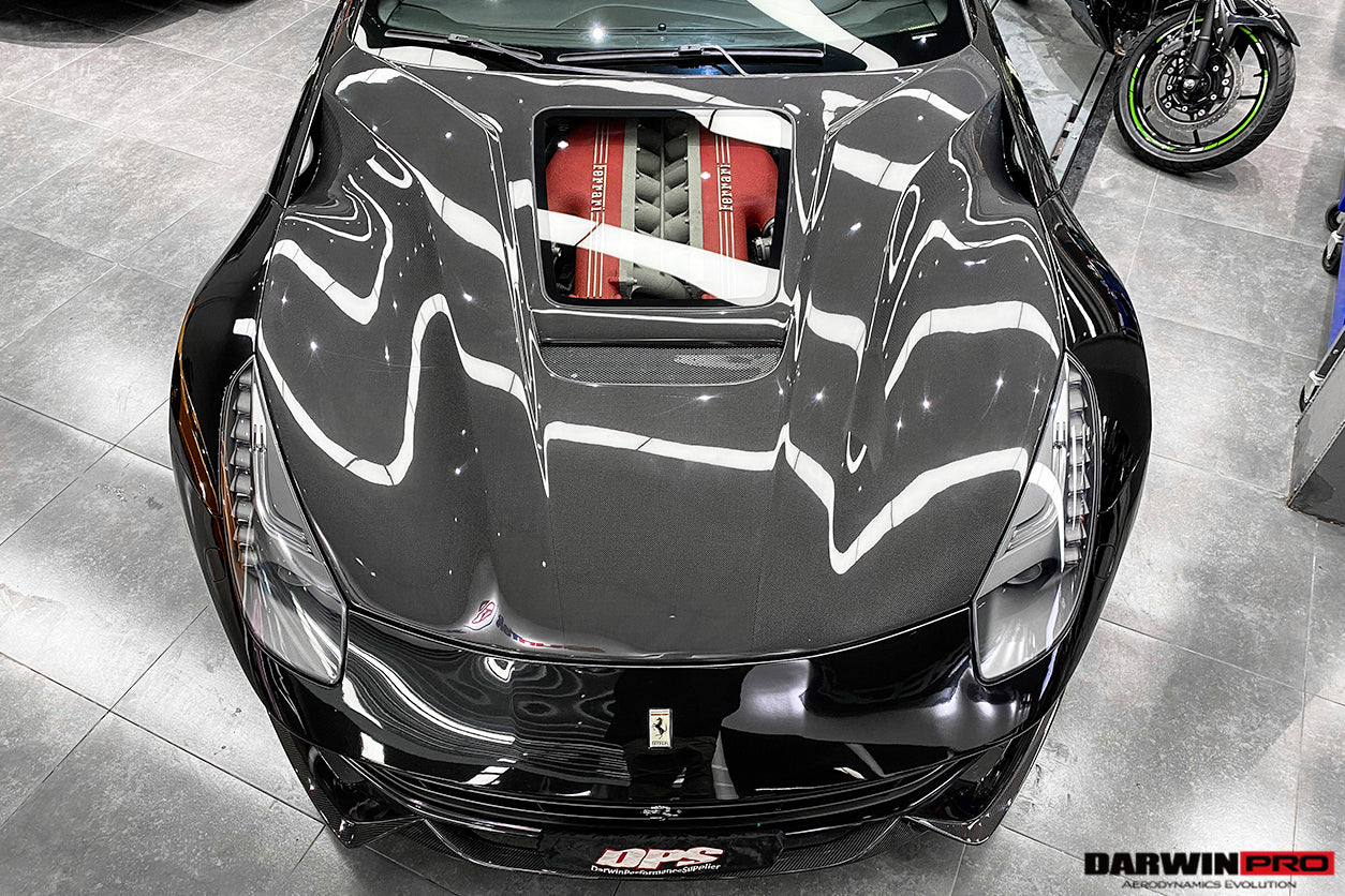 2012-2017 Ferrari F12 Berlinetta IMP Performance Carbon Fiber Hood - DarwinPRO Aerodynamics