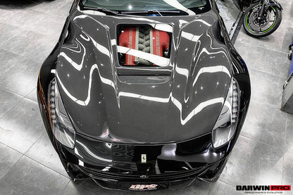 2012-2017 Ferrari F12 Berlinetta IMP Performance Carbon Fiber Hood - DarwinPRO Aerodynamics