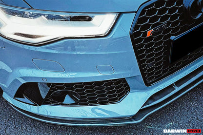 2013-2018 Audi RS6 Avant Carbon Fiber Carbon Fiber Front Lip - DarwinPRO Aerodynamics