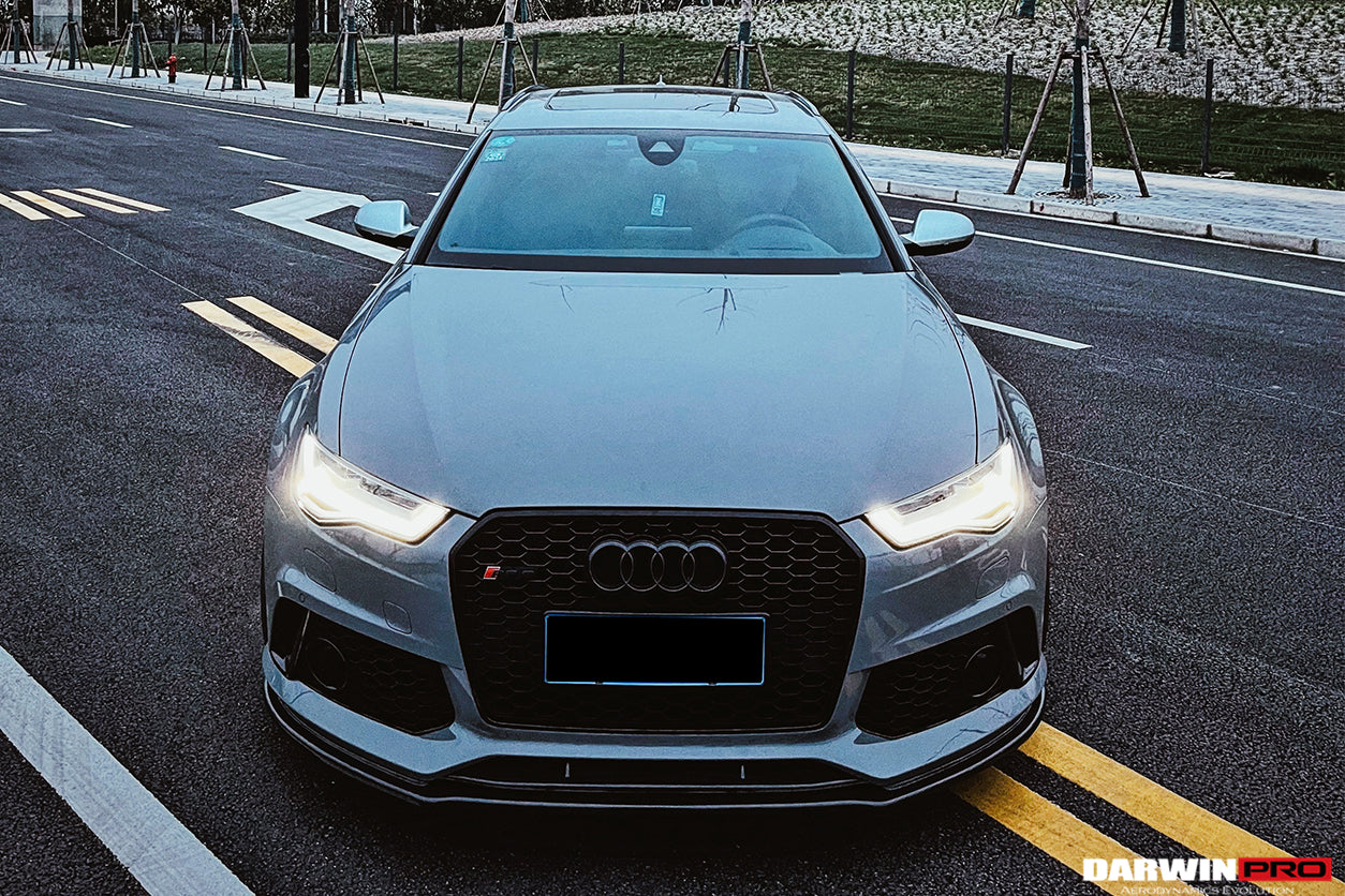 2013-2018 Audi RS6 Avant Carbon Fiber Carbon Fiber Front Lip - DarwinPRO Aerodynamics