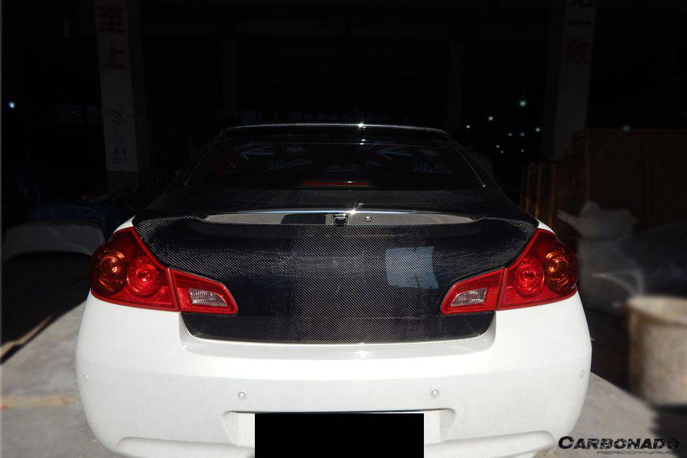 2007-2013 Infiniti G25/G35/G37 Sedan OEM Style Carbon Fiber Trunk - Carbonado