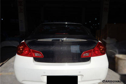2007-2013 Infiniti G25/G35/G37 Sedan OEM Style Carbon Fiber Trunk - Carbonado