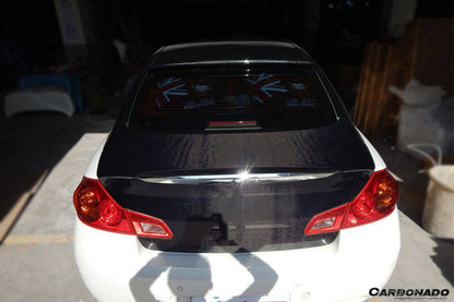 2007-2013 Infiniti G25/G35/G37 Sedan OEM Style Carbon Fiber Trunk - Carbonado Aero