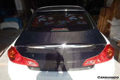 2007-2013 Infiniti G25/G35/G37 Sedan OEM Style Carbon Fiber Trunk - Carbonado Aero