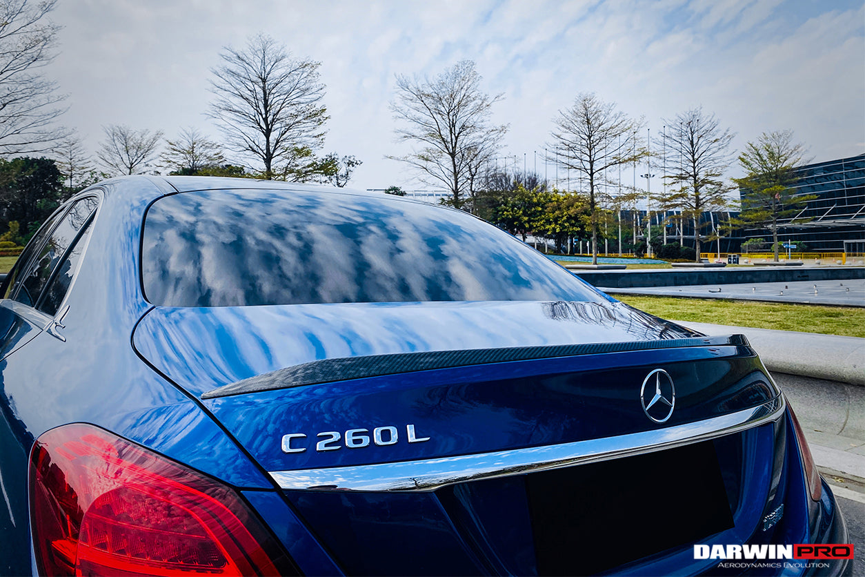 2015-2021 Mercedes Benz C-Class W205 Sedan Trunk Spoiler - DarwinPRO Aerodynamics