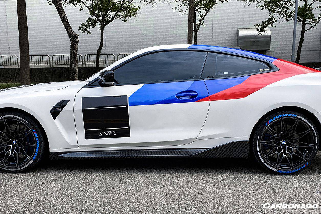 2021-UP BMW M4 G82/G83 MP Style Carbon Fiber Side Skirts - Carbonado