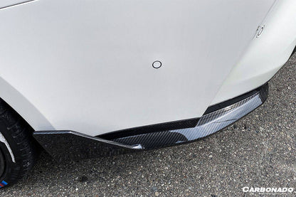 2021-UP BMW M4 G82/G83 MP Style Carbon Fiber Qual Rear Lip with Caps - Carbonado Aero