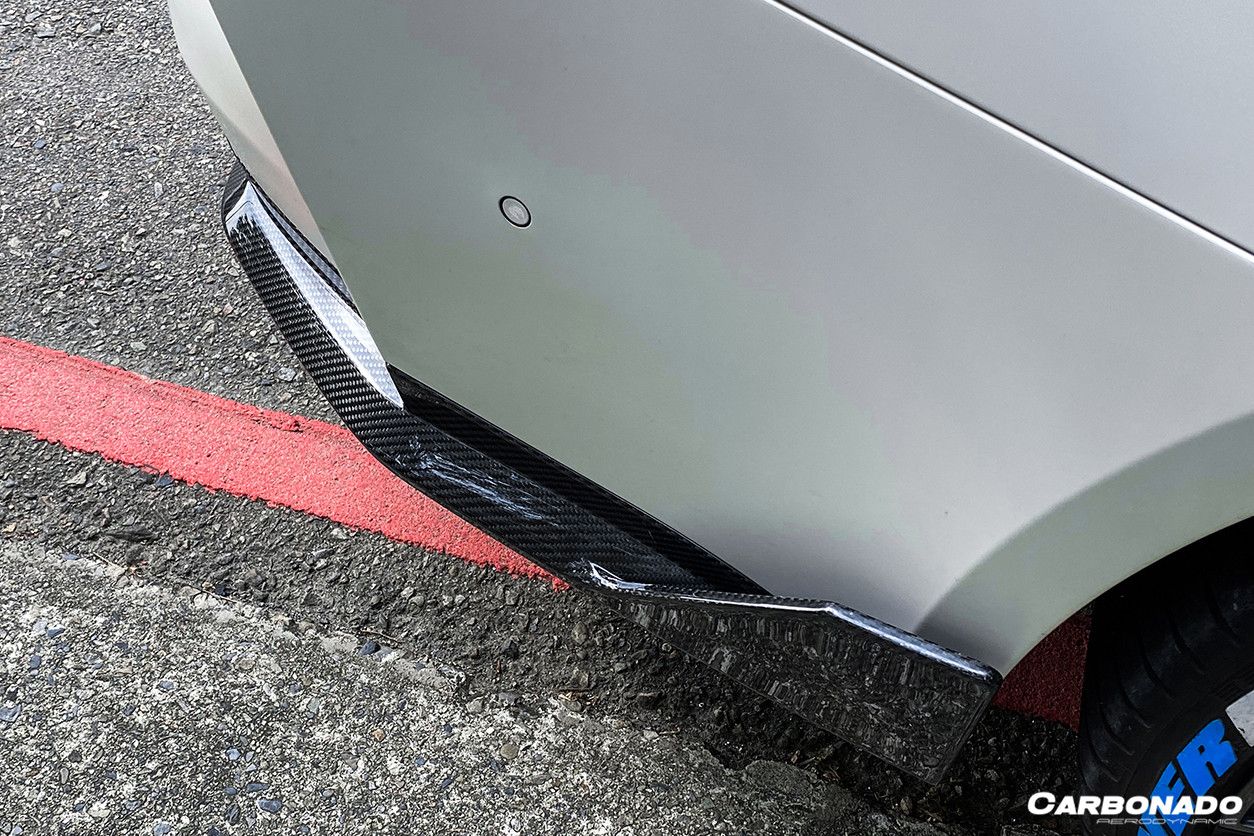 2021-UP BMW M4 G82/G83 MP Style Carbon Fiber Qual Rear Lip with Caps - Carbonado Aero