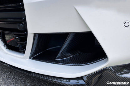 2021-UP BMW M3 G80 M4 G82 G83 MP Style Carbon Fiber Front Bumper Air Vents - Carbonado Aero