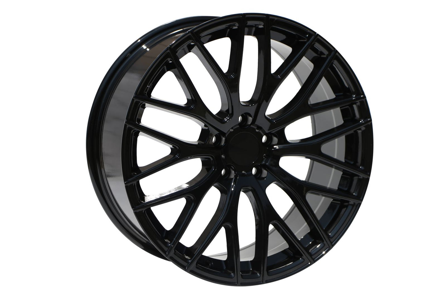 E008 Gloss Black 19x9.5 ET35 5.114 - Square Set (4 Wheels)