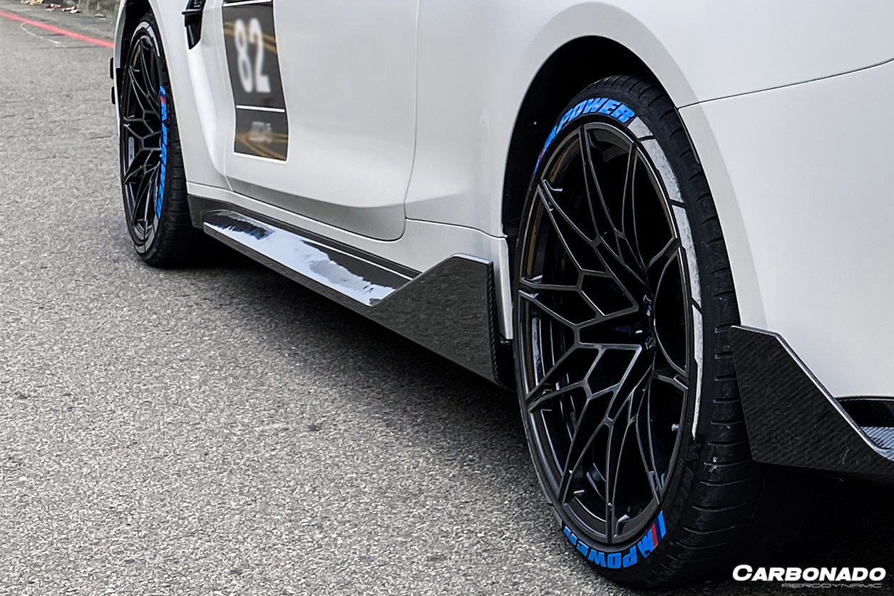 2021-UP BMW M4 G82/G83 MP Style Carbon Fiber Side Skirts - Carbonado