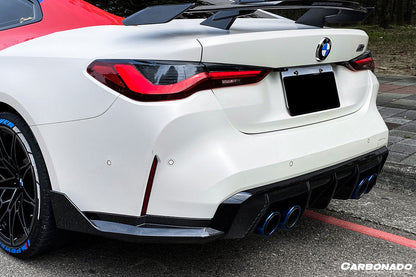 2021-UP BMW M4 G82/G83/G80 M3 MP Style Carbon Fiber Quad Rear Lip - Carbonado